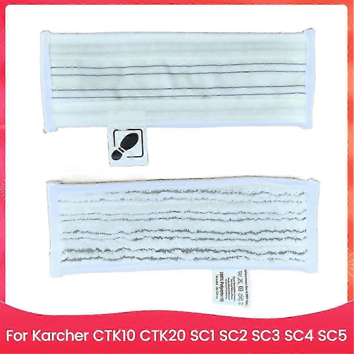2PCS Microfiber Mop Cloths for CTK10 CTK20 SC1 SC2 SC3 SC4 SC5 Wet and Dry Usage Floor Cleaning Set