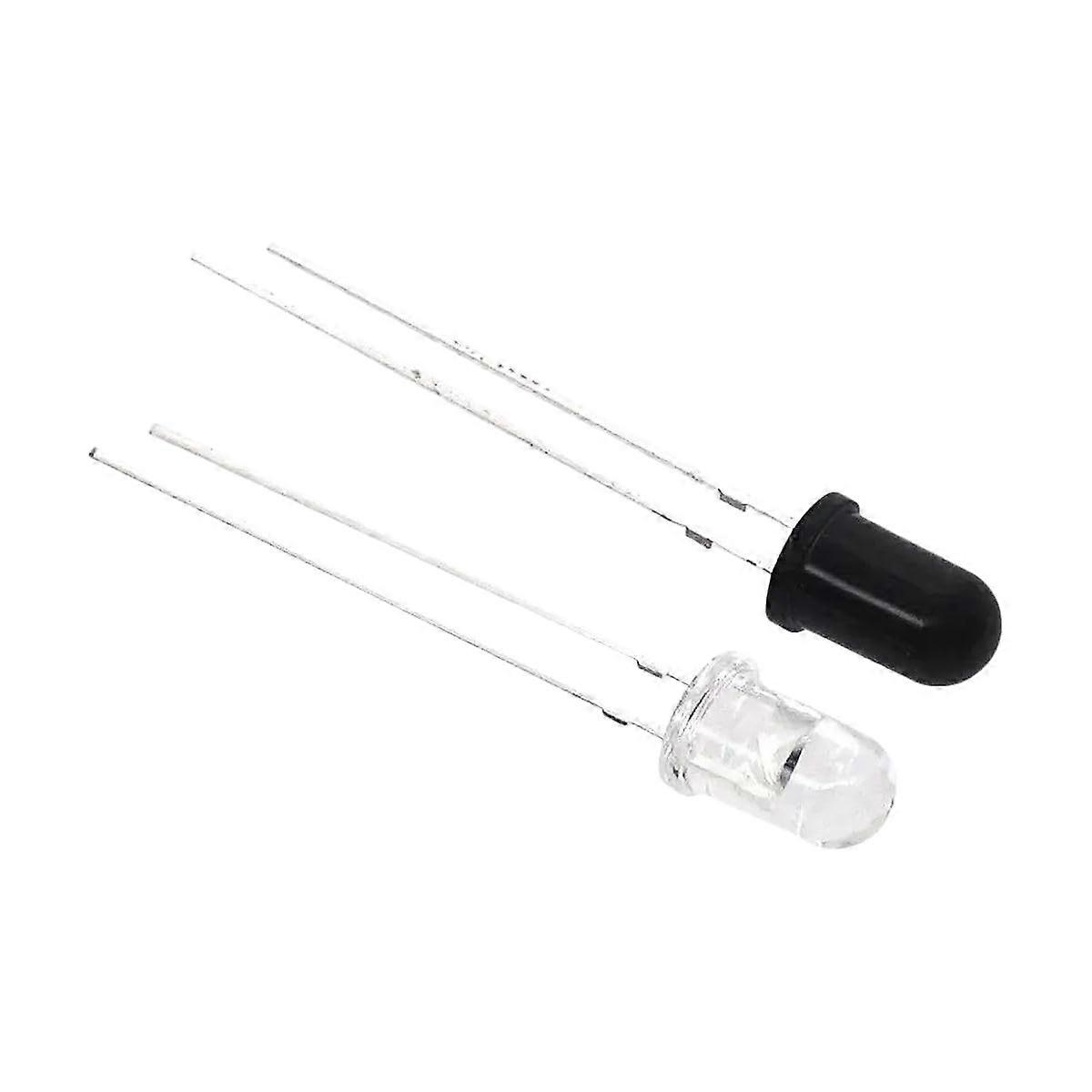 5mm 940nm IR Infrared LED Lamp Diodes 10 Set Transmitting Receiving Tube for Electronics Projects