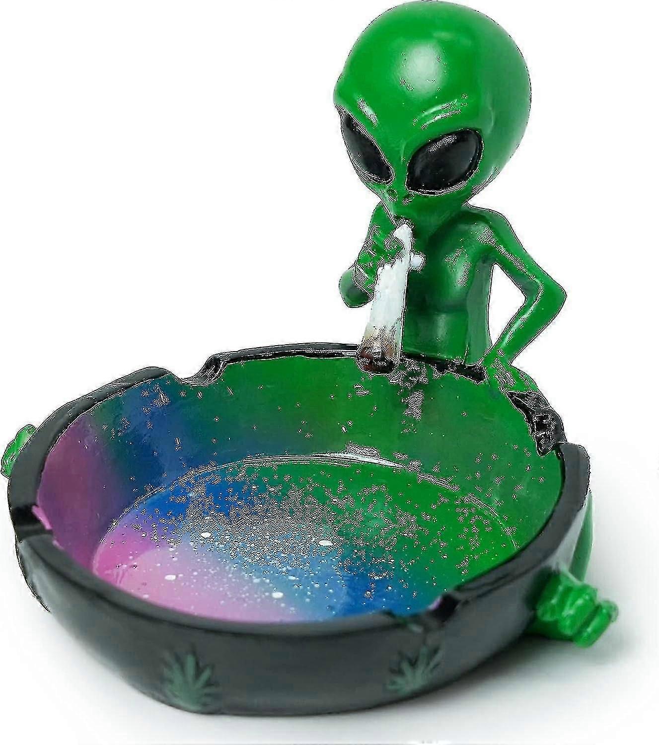 Alien Smoking Ashtray, Multicolor (11.3cm12.6cm8cm)ab