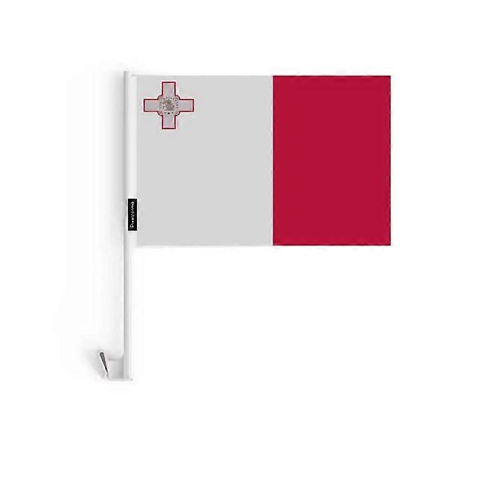 Flag - Malta - 10 pieces - 14 x 21 cm - Polyester - Double-sided print