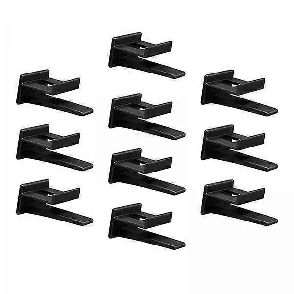 4x10Pcs Hat Hooks for Wall, Hat Rack Multifunctional Hat Storage Durable Black