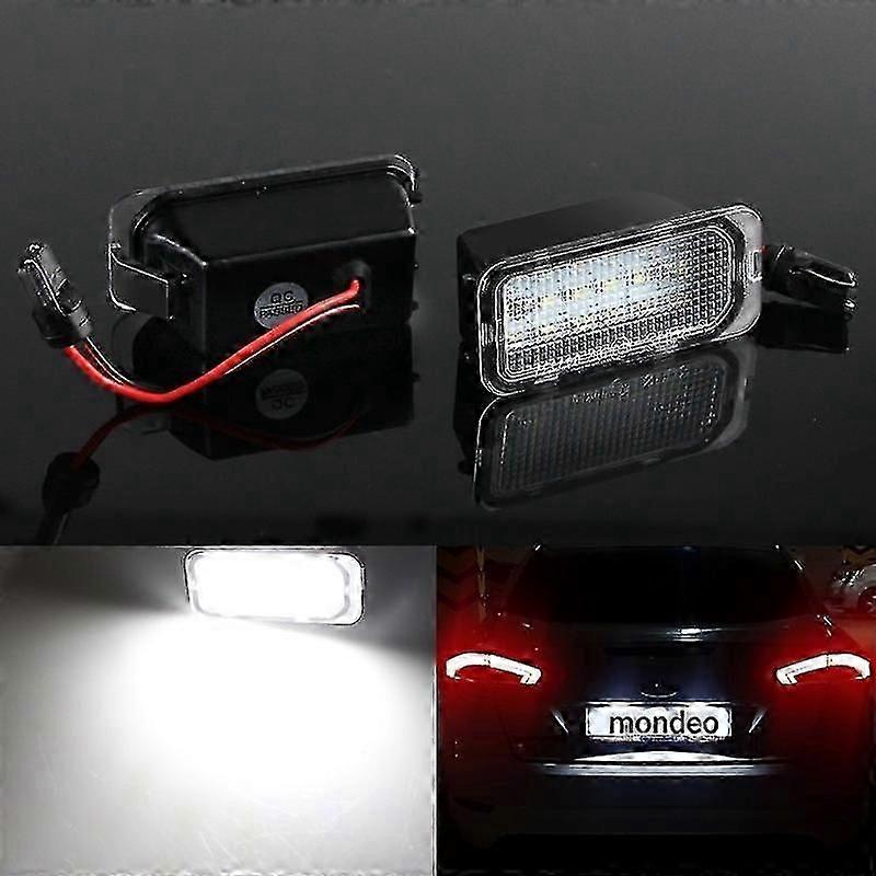 2pc Number Plate Light Led License Lamps For Ford Jaguar Xj Xf