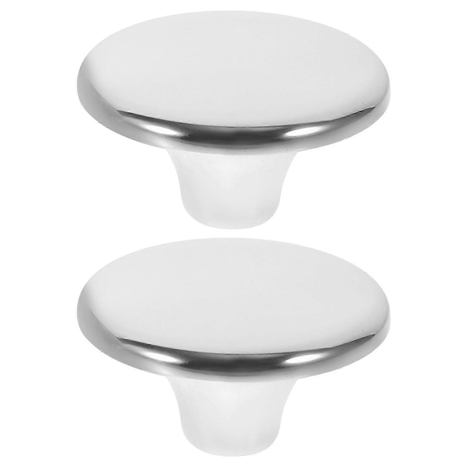 2Pcs Lid Knobs Anti-scalding Stainless Steel Pan Lid Knobs Replacements Lid Stainless Steel Handles
