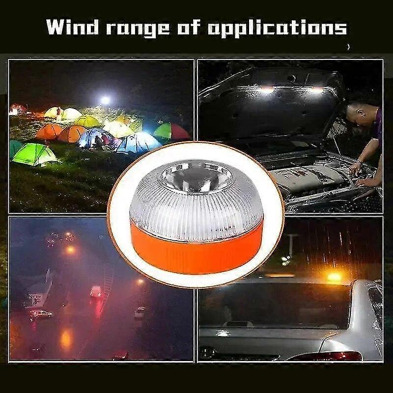 Newest Portable V16 Homologated Car Beacon Orange/blue/red Induction Strobe 4pcs orange