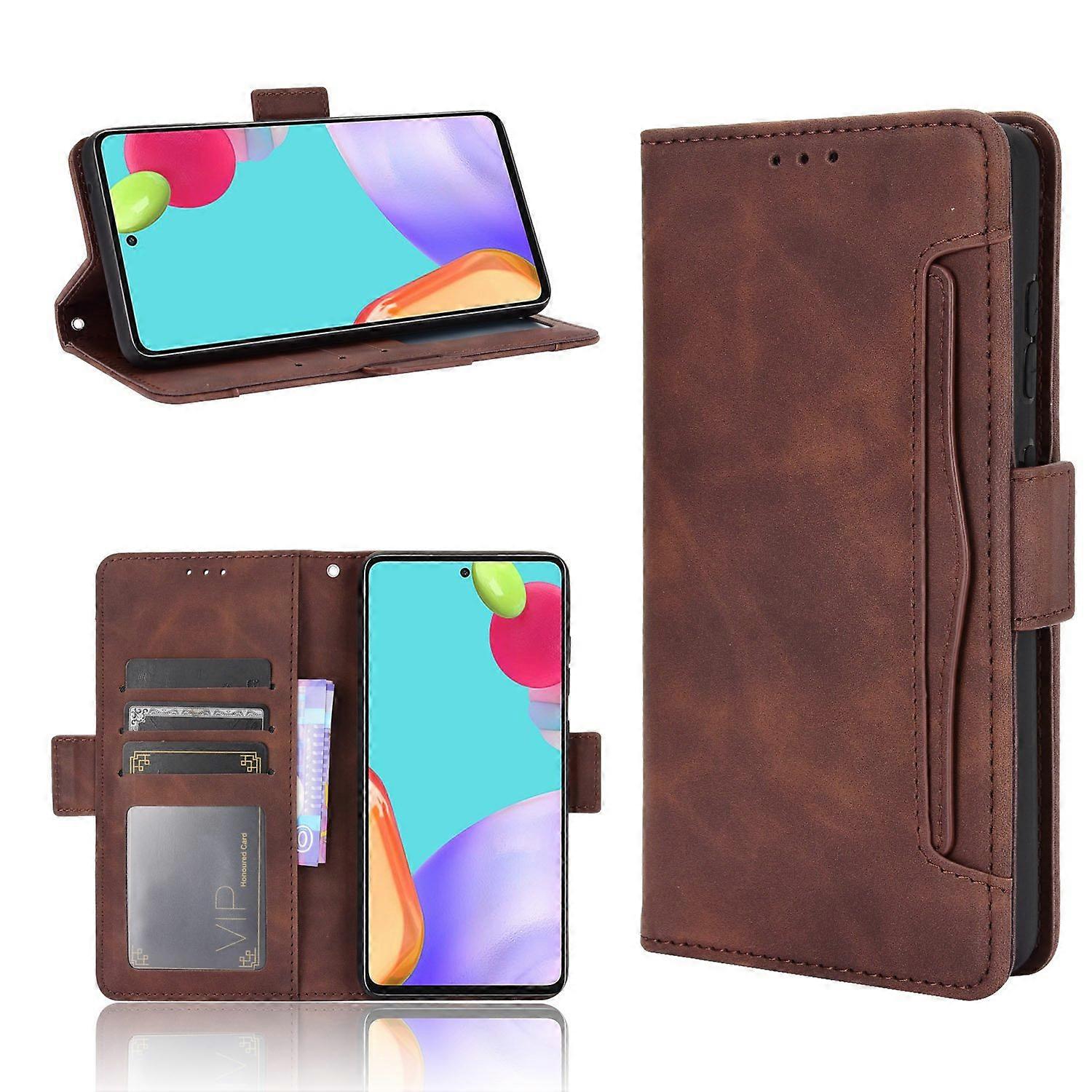 Leather Protective Case for Samsung Galaxy A52 4G/5G A52s 5G Multiple Card Slots Shell