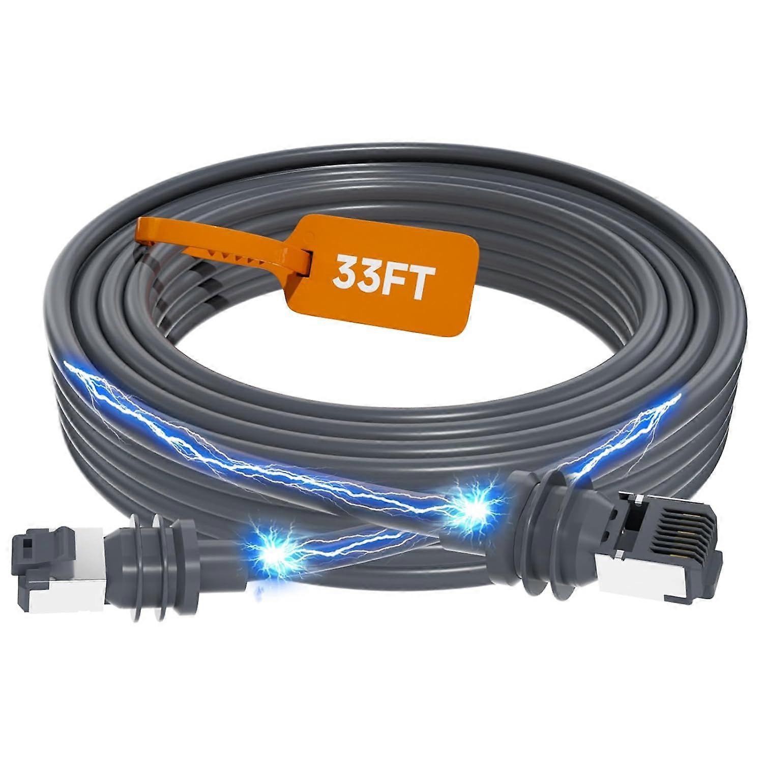 Starlink Gen 3 Cable - 33FT/10M Waterproof Replacement for Rectangular Satellite Gen3 V3 10 Meters