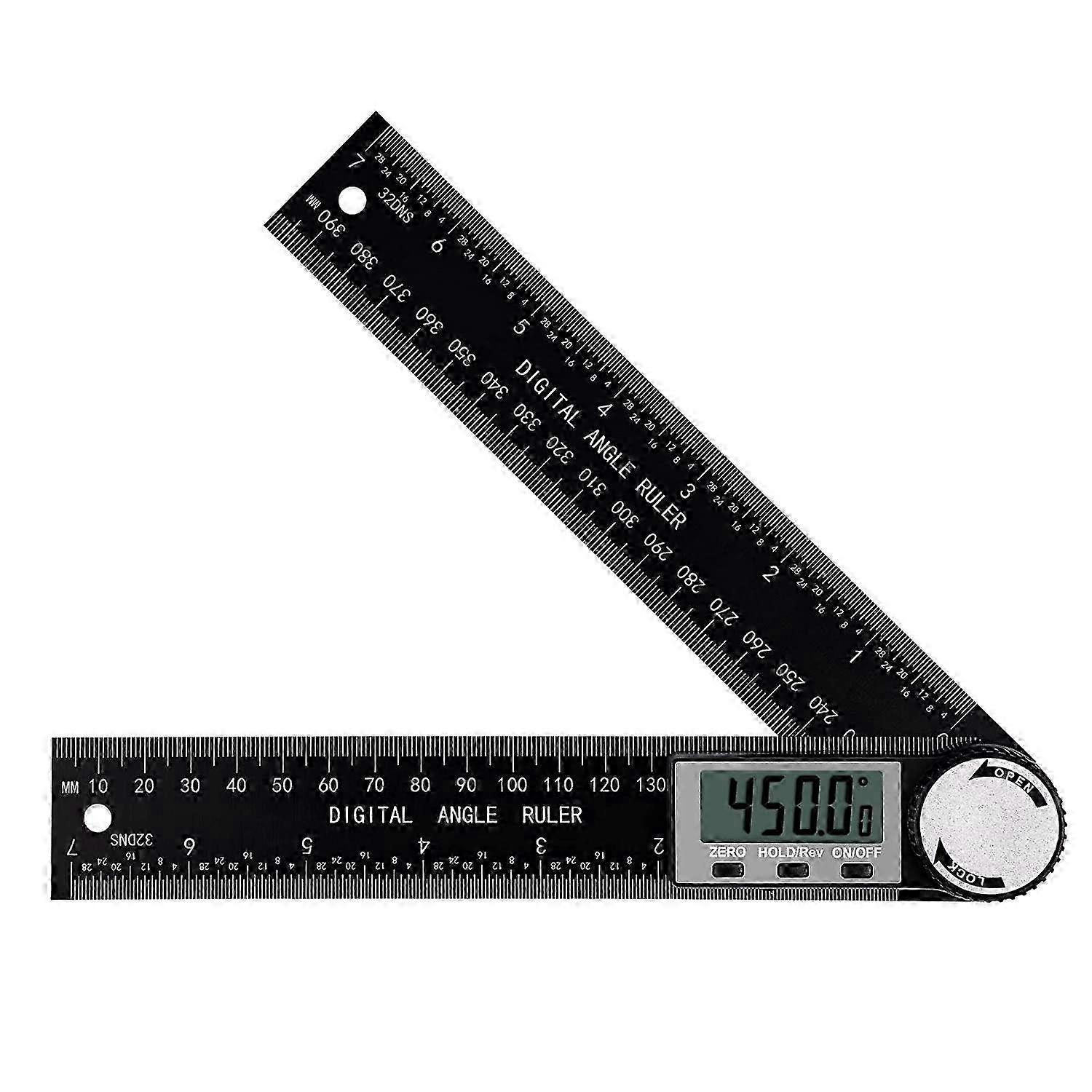 Digital Inclinometer Protractor Measuring Tool Ruler with LCD Display Suitable for Woodworking Construction and Restoration Projects.