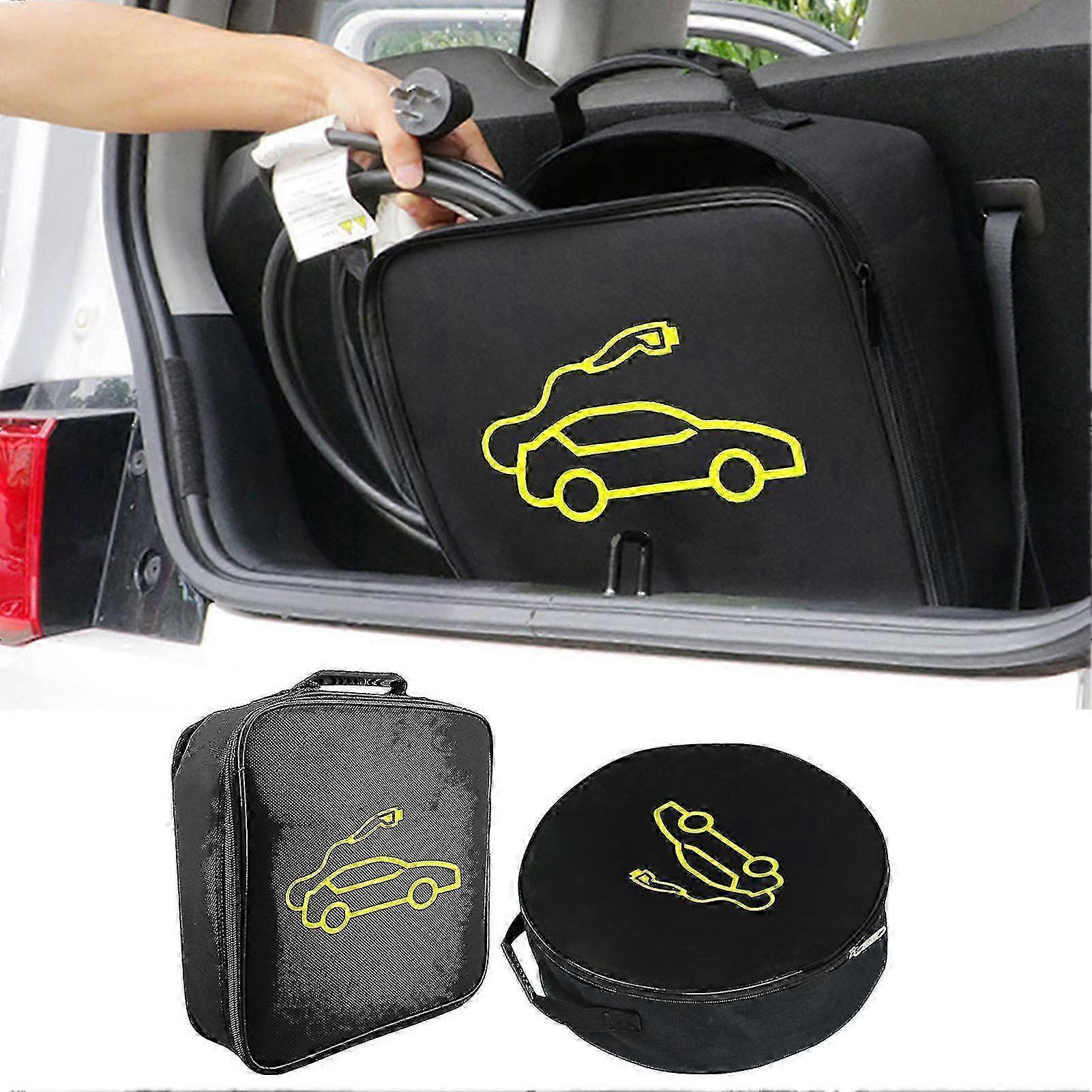 Cable Bag for Car Charging, Jumper Carry Bag for EV Charging Cables in Electric Vehicles