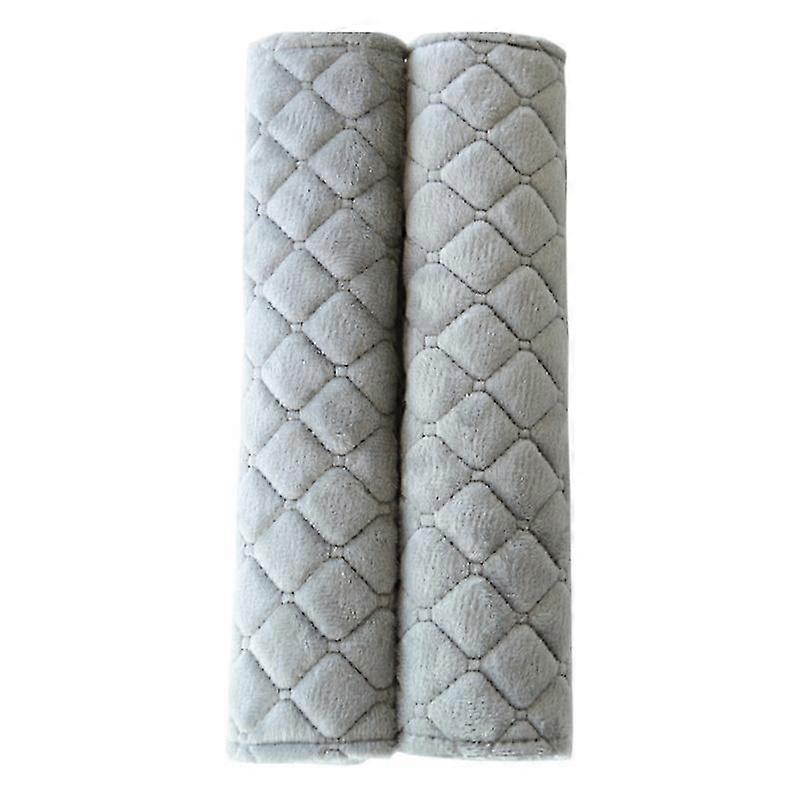 2Pcs Universal Car Seat Belt Cover with Rhombus Design, Soft Plush Safety Belt Shoulder Pads Suitable for Various Brands