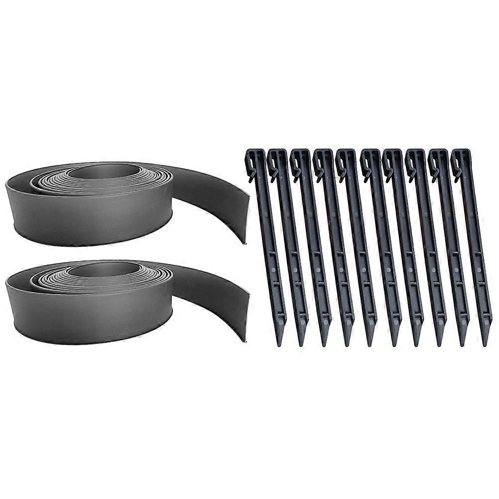 Multipurpose Garden Edging Kit, Perfect for Flowers and Vegetables, Adapts Easily