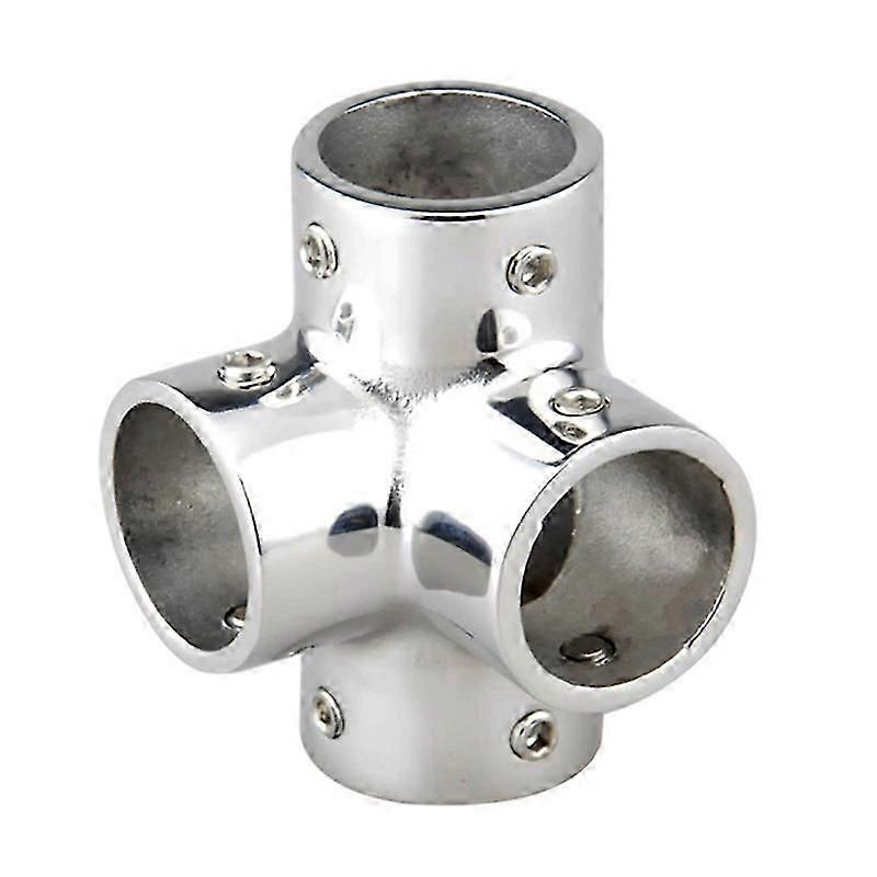 Rustfritt stål båtrørrør 4-veis kontakt