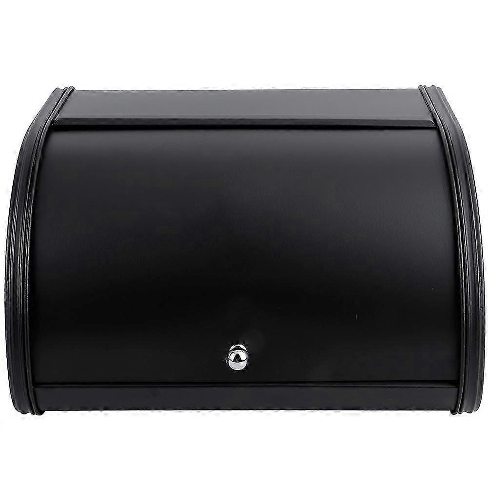 Large Capacity Black Bread Box Kitchen Storage Organizer