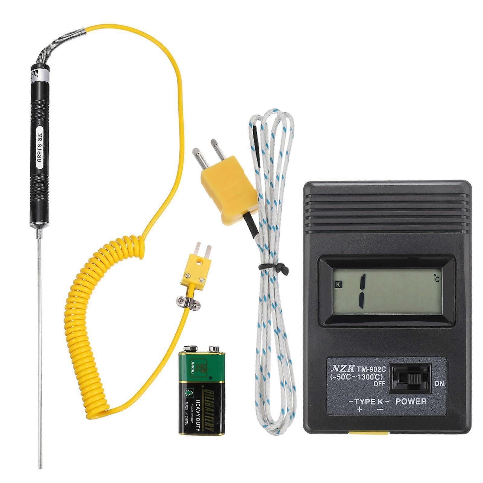 Digital Thermocouple Thermometer K-Type Temperature Meter -50 To 1300 C With Surface Thermocouple Probe 81530B