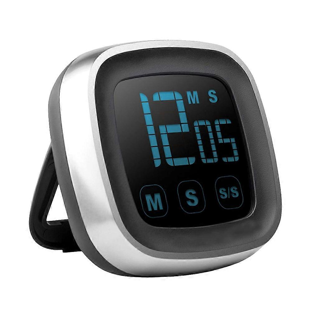 Loud Alarm Kitchen Timer Magnetic Attachment Countdown Timer for Home Daily Use 7 5x7 5x2 5cm Plastic Square Electronic 1Set