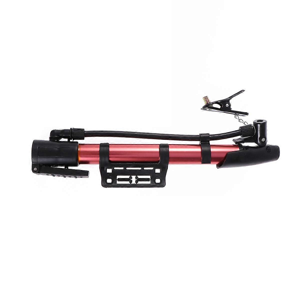 Manual Bike Pump Simple Design Cylindrical Shape Plastic Material Sports Enthusiasts Inflating 1Set