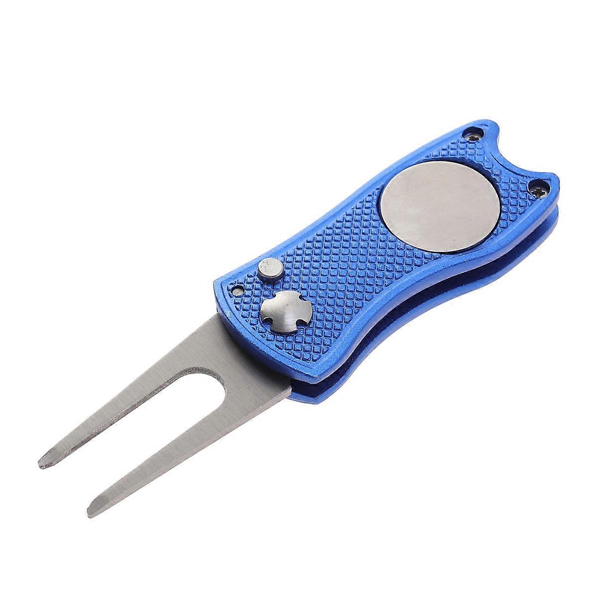 Divot Repair Tool Blue Compact Durable Design for Golf Use with Ball Marker