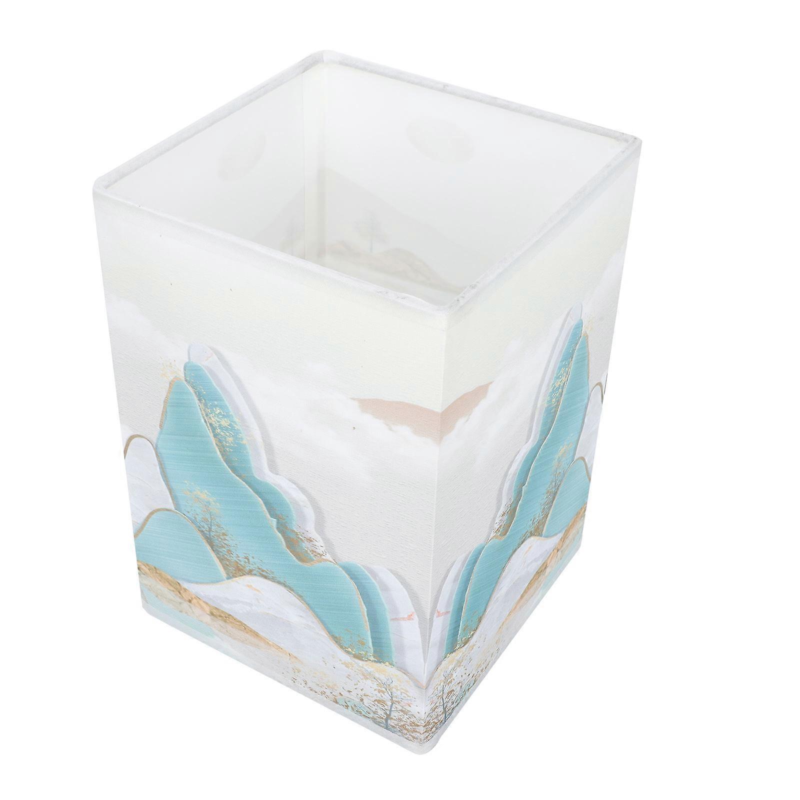 Retro Style Square Lampshade For Table Decoration Light Diffusion 20X14CM Green 1Pack