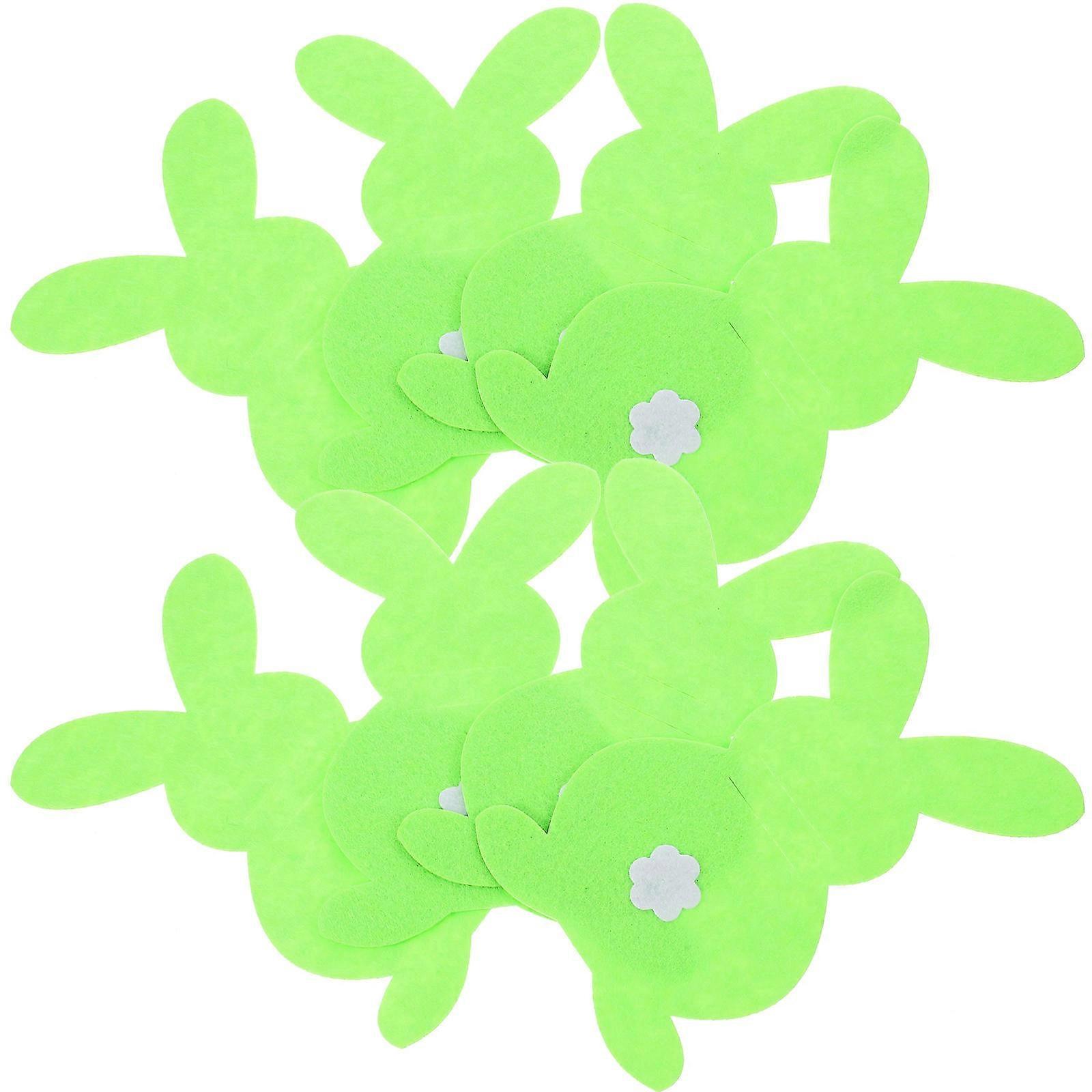 Portable Tableware Bag Silverware Sleeves Easter Party Table Decoration Non-Woven Fabric 8Pcs 16X10CM