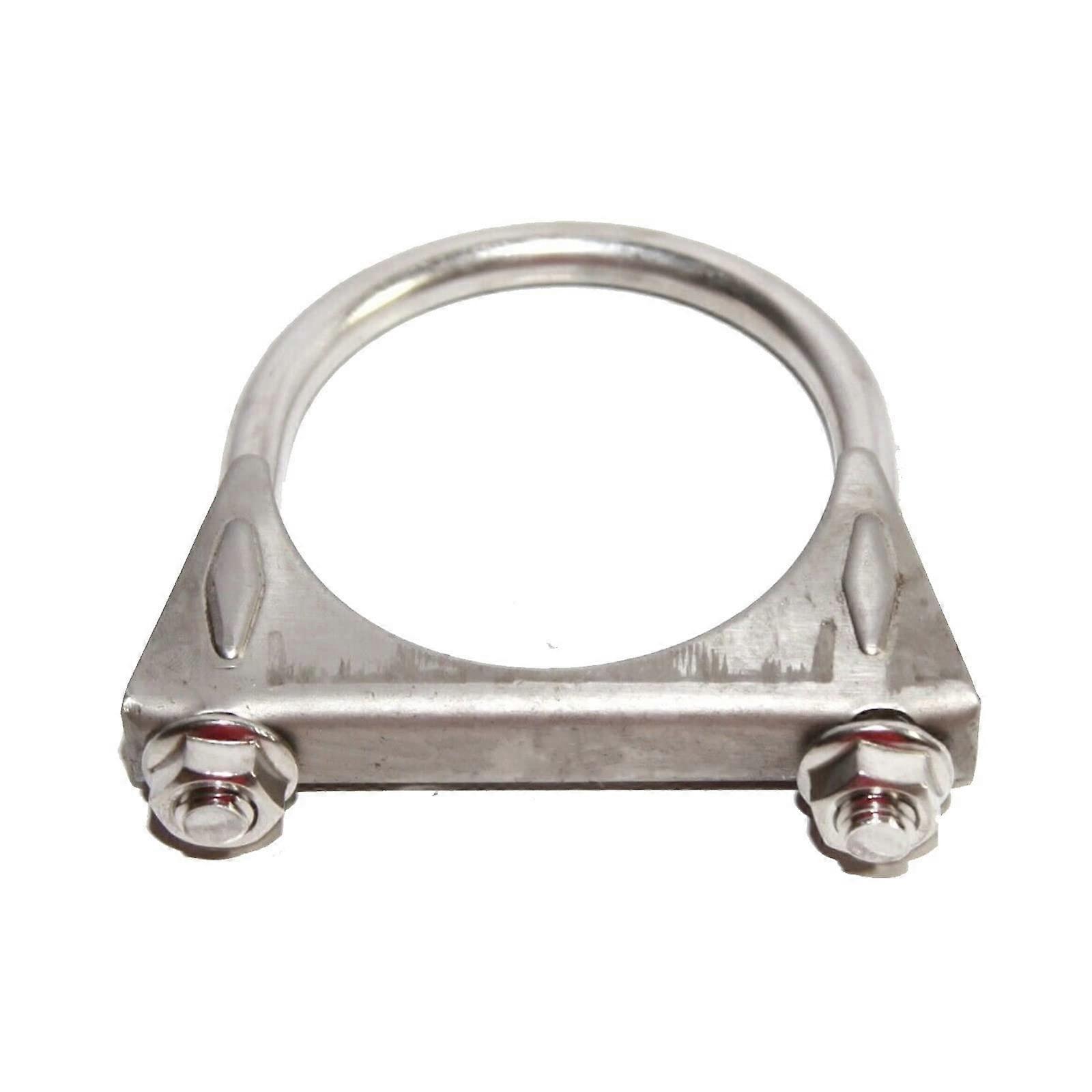 Universal Stainless Steel 2.5" Exhaust Tail Pipe U Bolt 3/8" for Custom Vehicles and Performance Applications