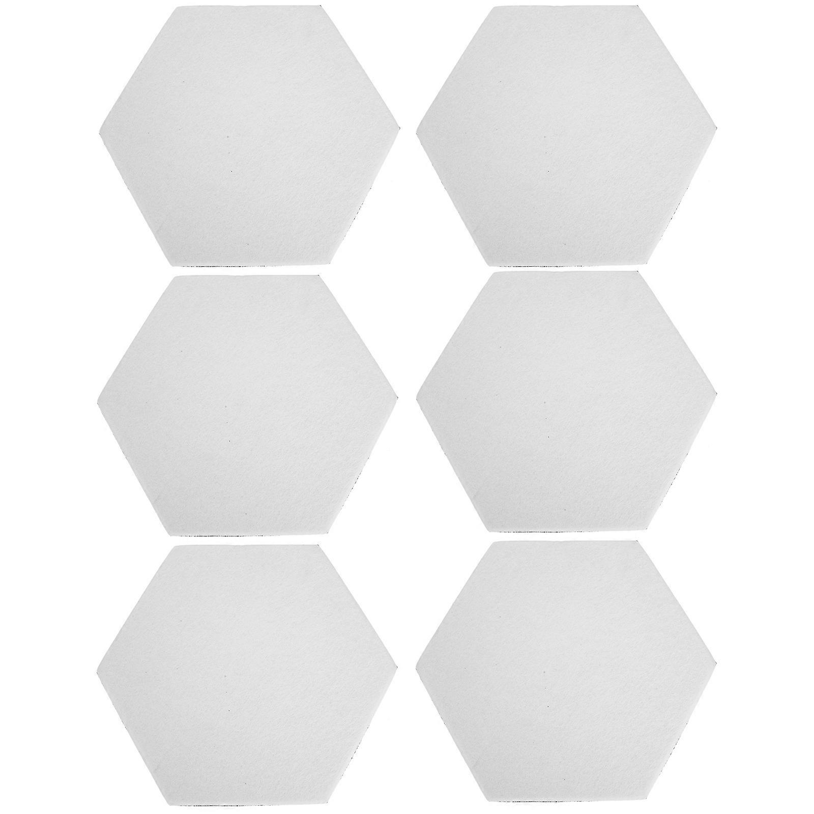 Acoustic Sound-Absorbing Panel Rectangular Polyester Fiber Reduce Reverberation Walls Ceilings 6Pcs