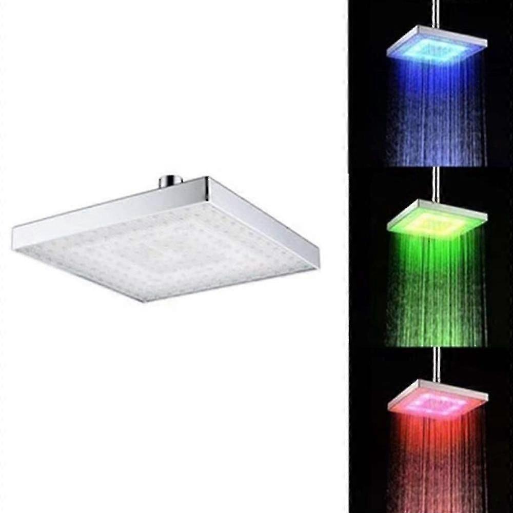 Multiple Colors Changing Led Shower Head Bathroom Rainfall
