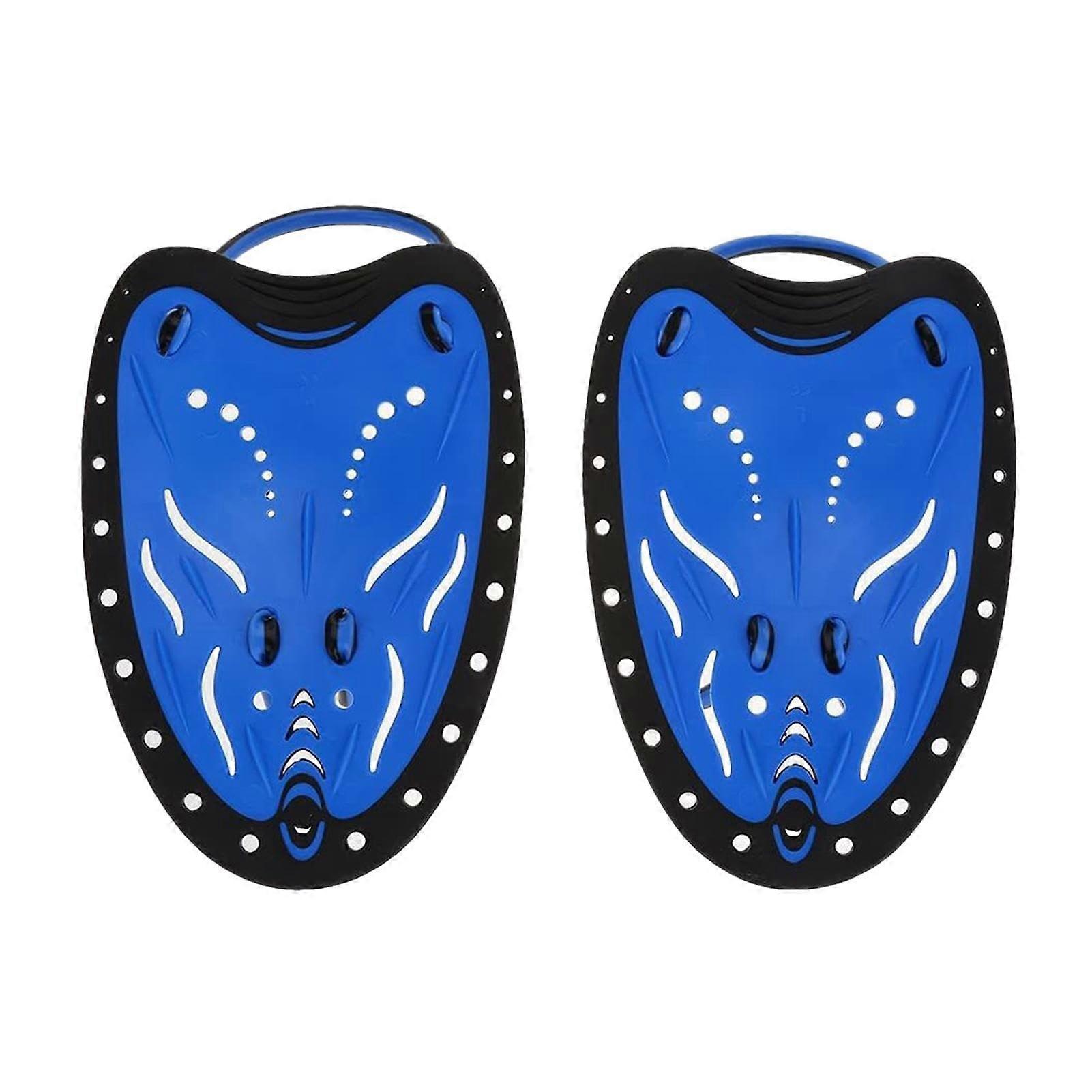 Swimming Hand Paddles Ergonomic Training Aids, Adjustable Silicone Pallets