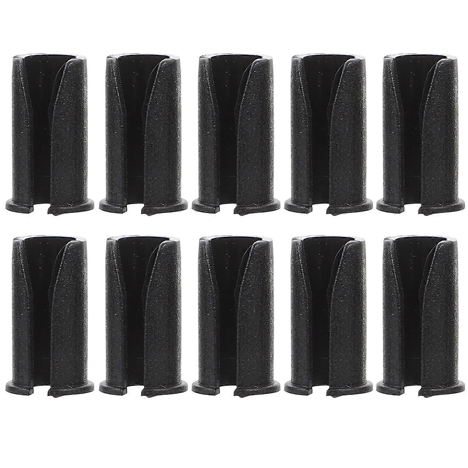 Bike Brake Hose Clamps Black 0.8X0.9X1.4CM Housing Clamping Bicycle Riding 10Pcs
