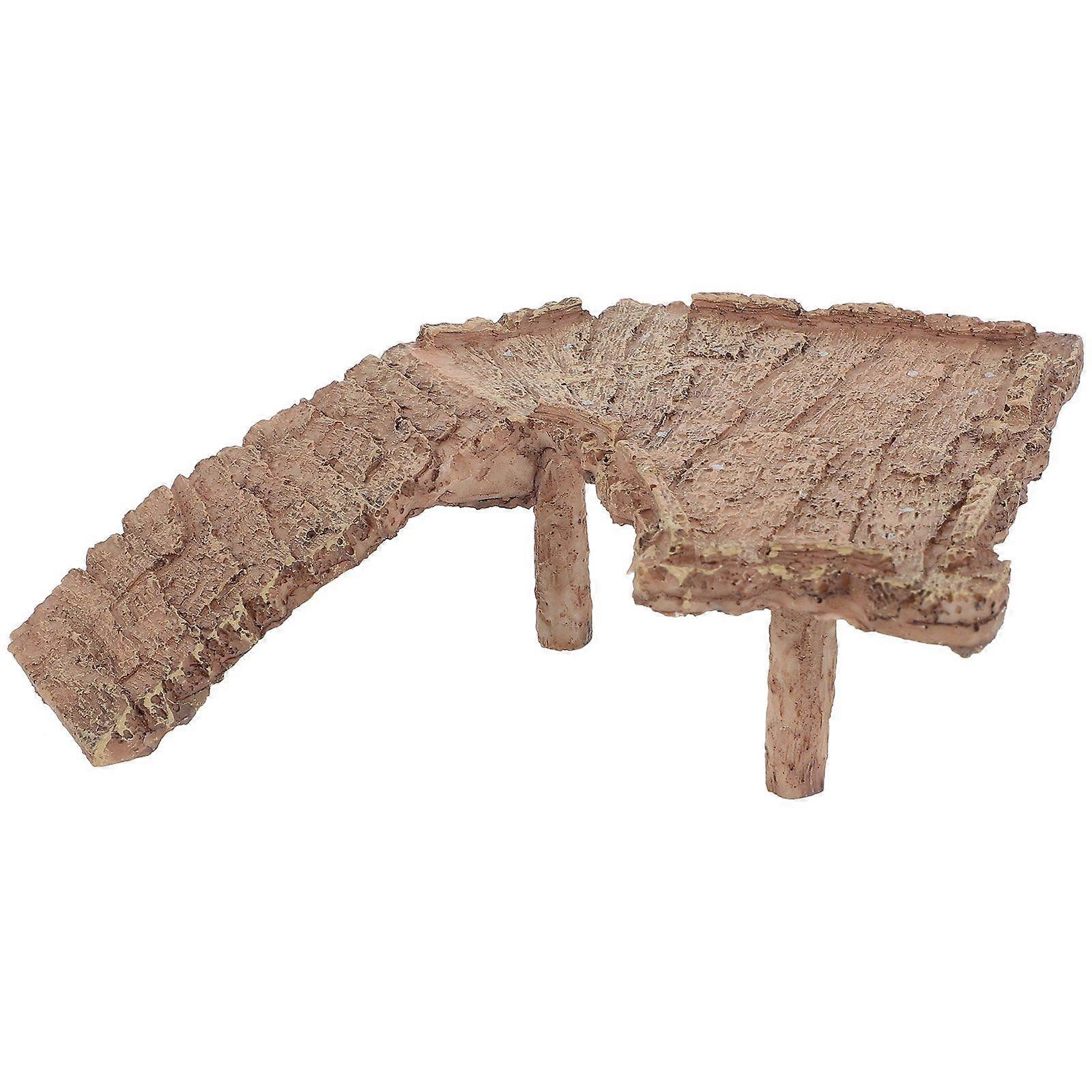 Resin Turtle Basking Platform Fish Tank Decoration Tortoises Platform Reptile Habitat Platform