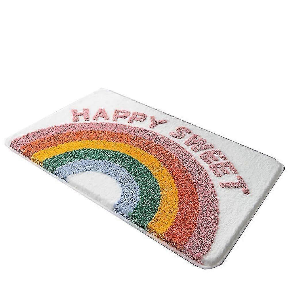 Non-slip Chenille Bath Mat 40x60 cm,Thickened Bath Rug for Bathroom Mat Rug Microfiber Bedside Rug Carpet Floor Mat, Quick-drying, Machine Washable