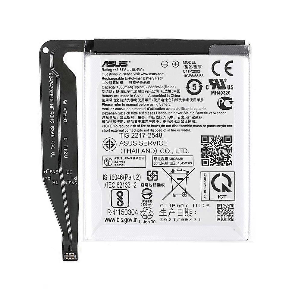 3.85V 3835mAh Battery Replacement (Encode: C11P2003) for Asus Zenfone 8