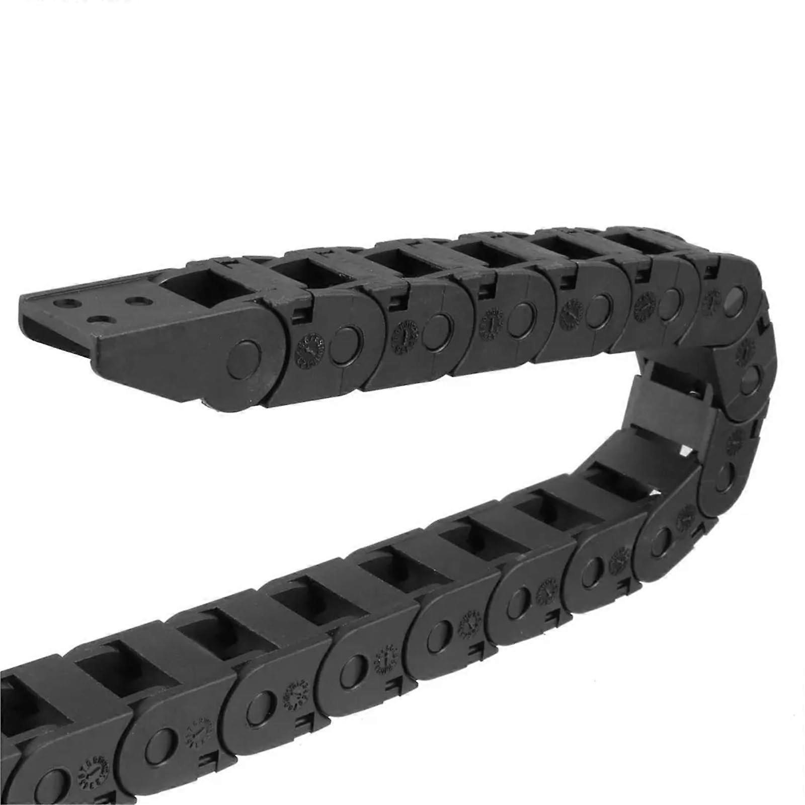 10 x 11 mm Open R18 Cable Drag Chain with Plastic Connectors for Electric CNC Milling Machines