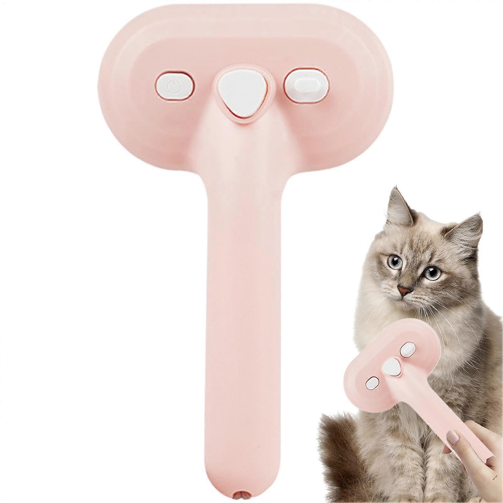 Dog Brush Grooming Tool with Built-In Spray, Cat Detangling Comb 4.72 x 7.87 Inches for Small Medium Pets, Easy Shedding Removal