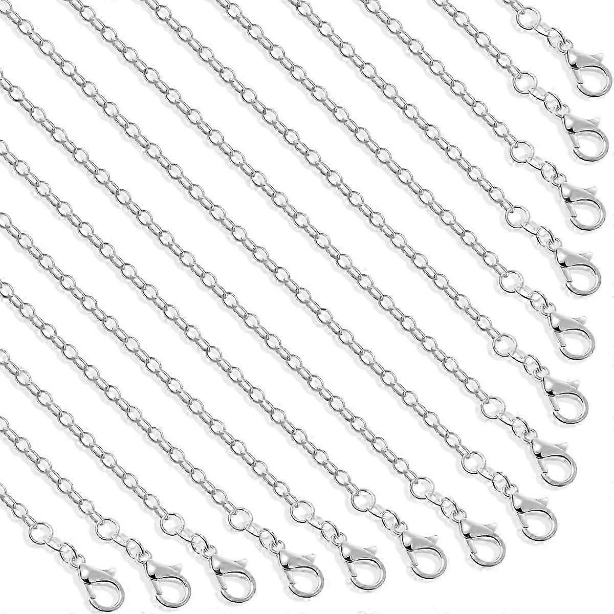 30 Pack Necklace Chains Bulk for Jewelry Making, Bulk Necklace Chains S