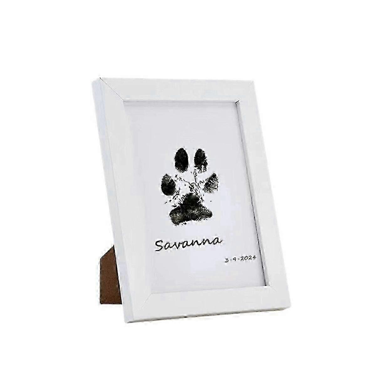 New Pet Handprint & Footprint Kit for Dogs, Clean Touch Ink Pad for Pets