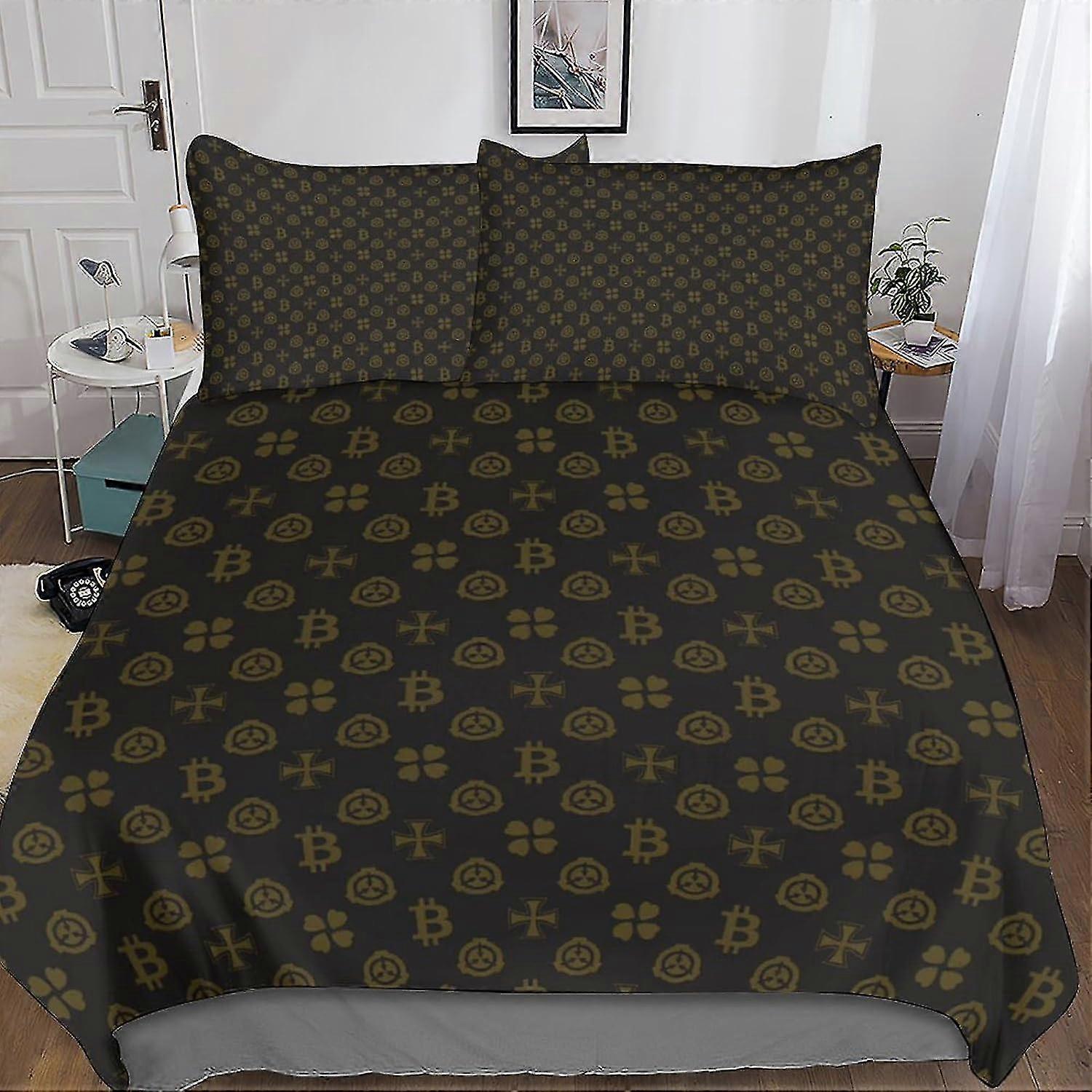 Impression exotique Ensemble de literie Housse de couette Housse de couette en microfibre douce tartan avec conception d’impression 3D pour enfants et adultes Ensemble de 3 pièces avec fermeture éclair