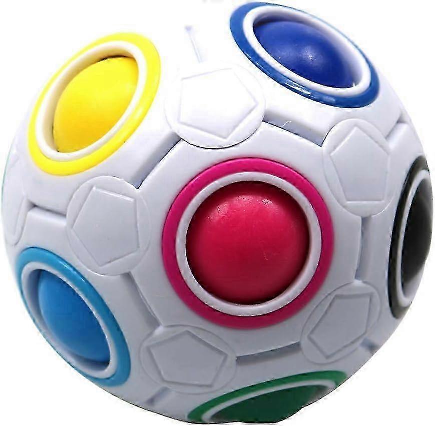12 hole intelligence rainbow magic ball cube 3D educational football design children's toy