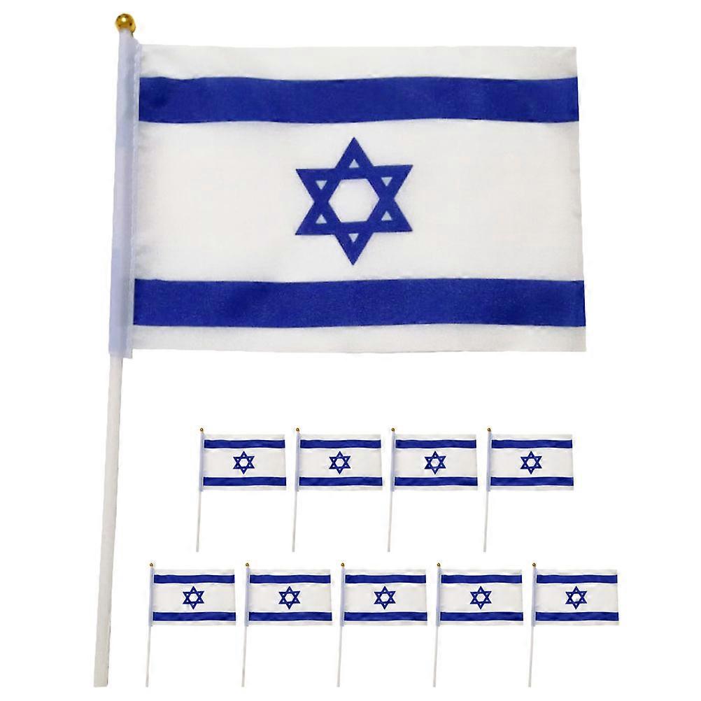 Flag Hand Shake for Decoration 10Pcs Foldable Polyester Party Banner