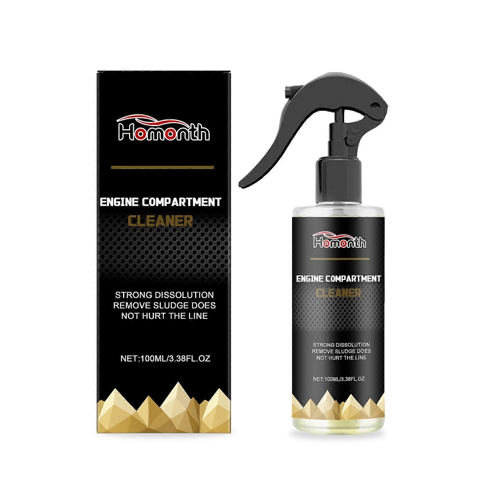 Non-Disassembly Car Engine Cleaner - 100ml, Effortless Grease & Dirt Removal, Spray & Wipe