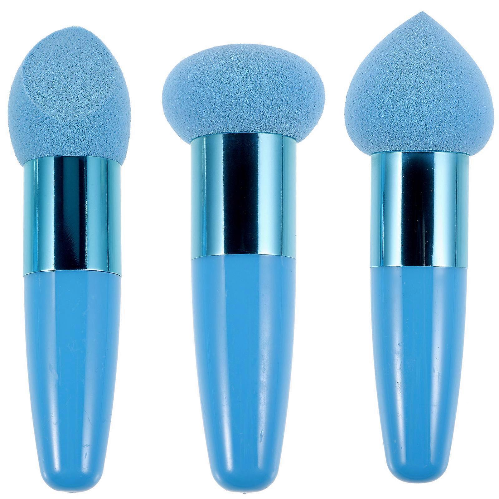 3PCS Makeup Sponge Pens, Portable Cosmetic Applicators for Blending, Travel & Daily Use for Makeup Lovers