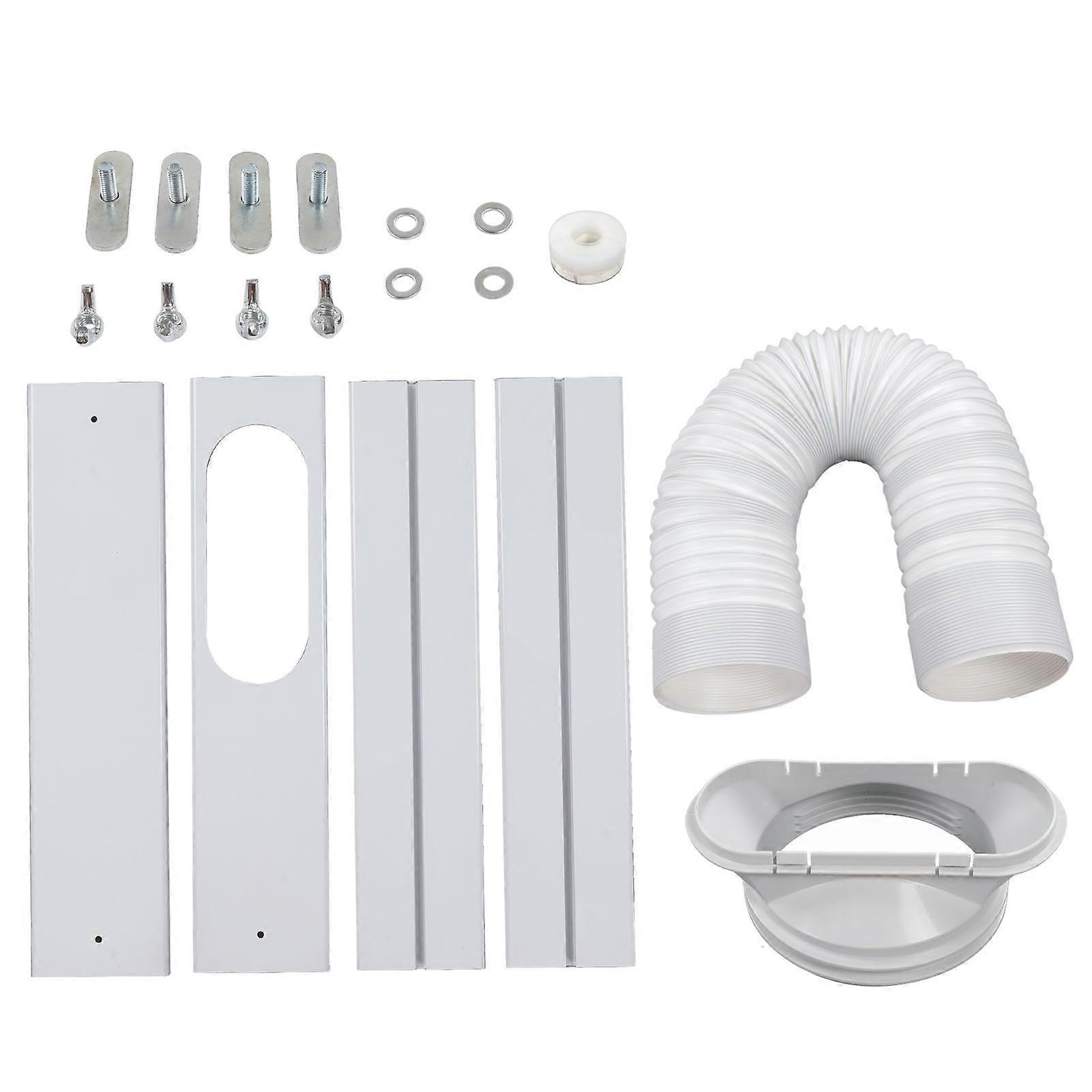 Air Conditioner Vent Kit Plate Universal Adapter Portable AC Window Sealing Set for 150mm 130mm Hose