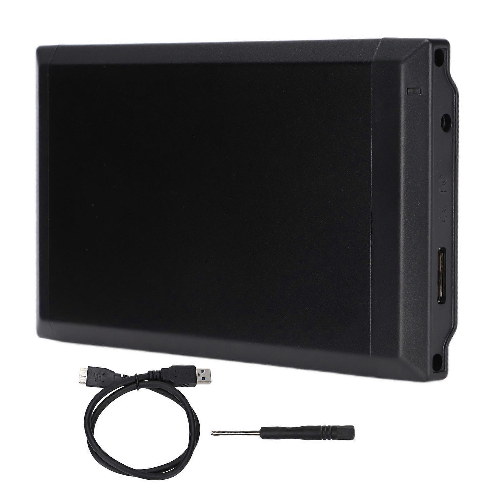 Drive Enclosure USB3.0 2.5In 5Gbps Faster Stable Sturdy Durable Portable Safe Disk Case for Notebook Laptop