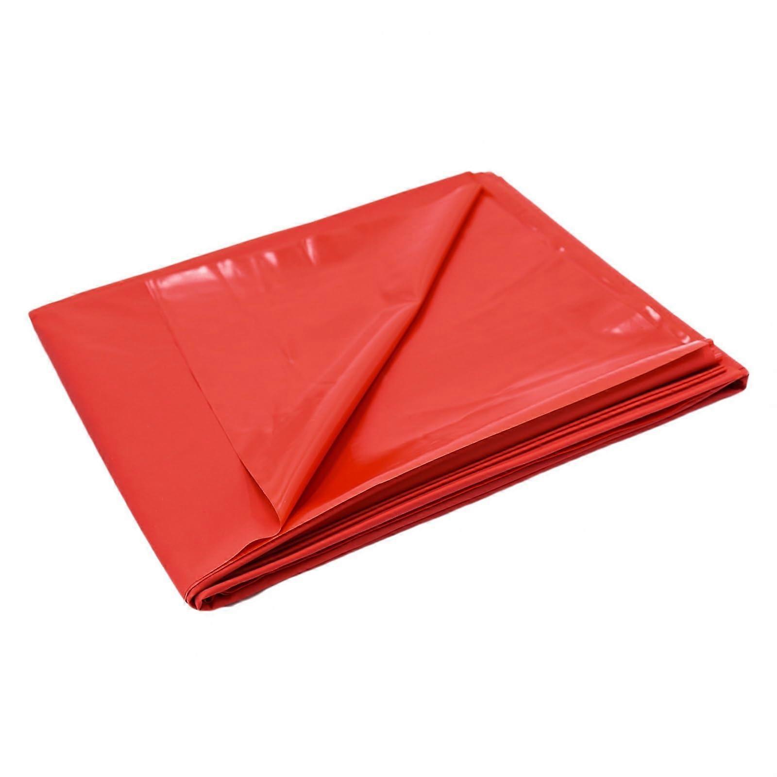 Varnish Sheets - Waterproof Bed Sheet for Couples 200x220cm Red, Shiny and Durable for Wet Activities