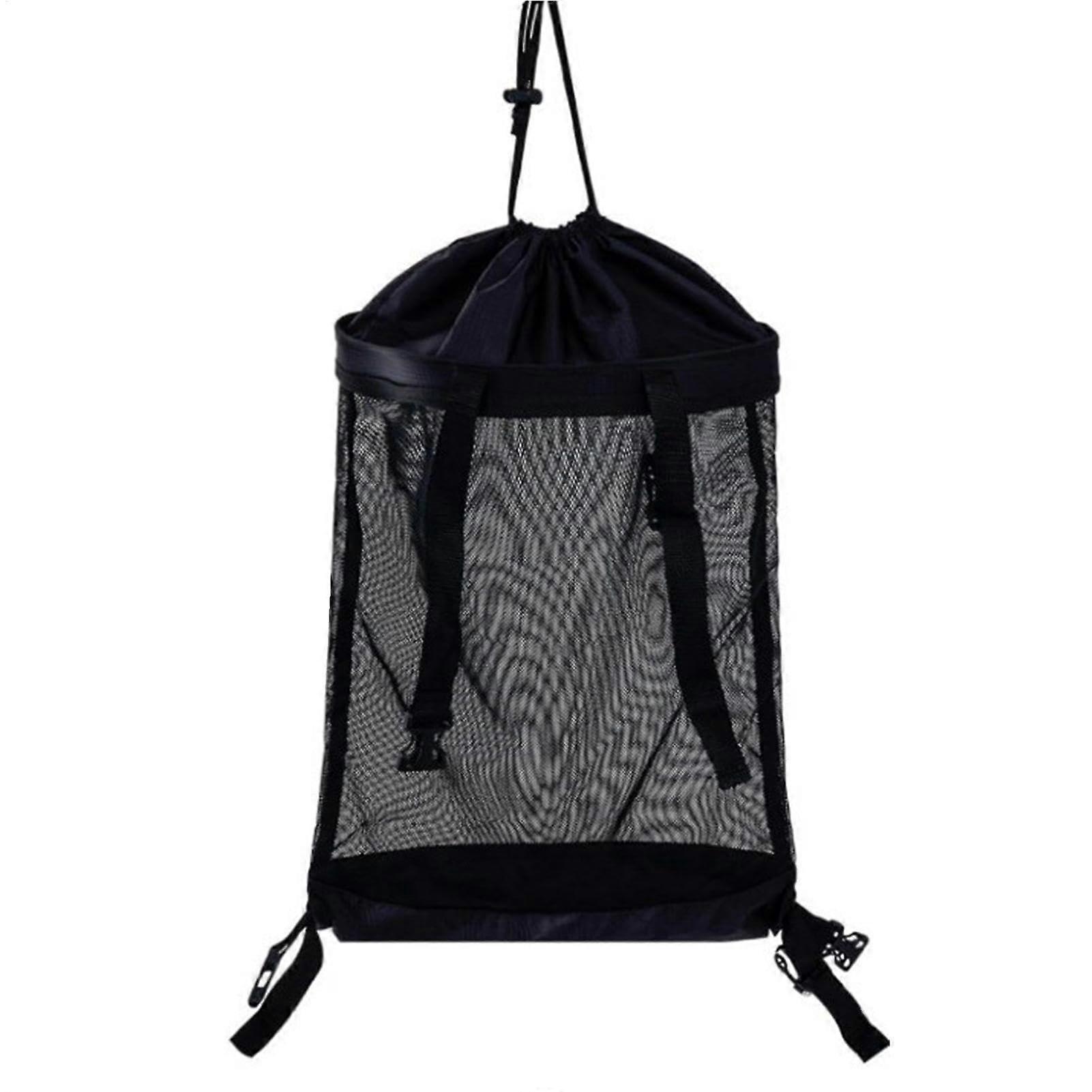 Golf Push Cart Storage Bag, Lightweight Mesh with Closure for Men