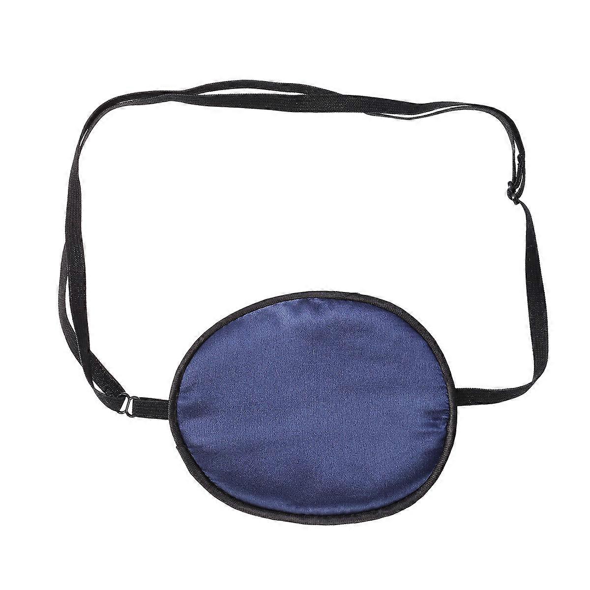 Navy Silk Eye Patches Single Eye Cover For Lazy Eye Training vision Adults Style 1Set