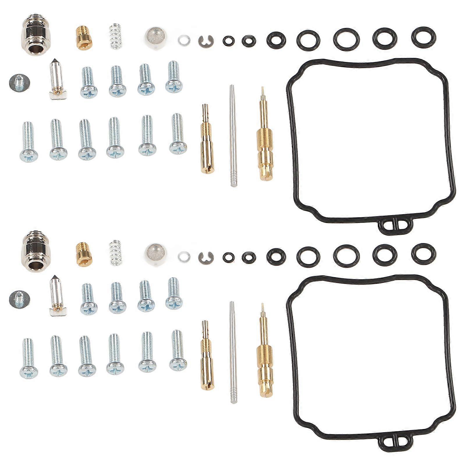 2 Set Motorcycle Carburetor Gaskets Repair Kit Carb Rebuild Set Replacement for XVS65 XVS65A XVS65AT V Star 650