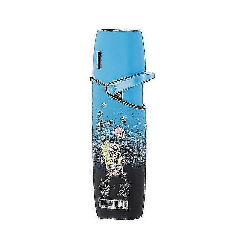 Creative Cartoon Gradient Color Metal Rocker Inflatable Lighter - Windproof Straight Lighter for Unique Style & Fun Everyday Use