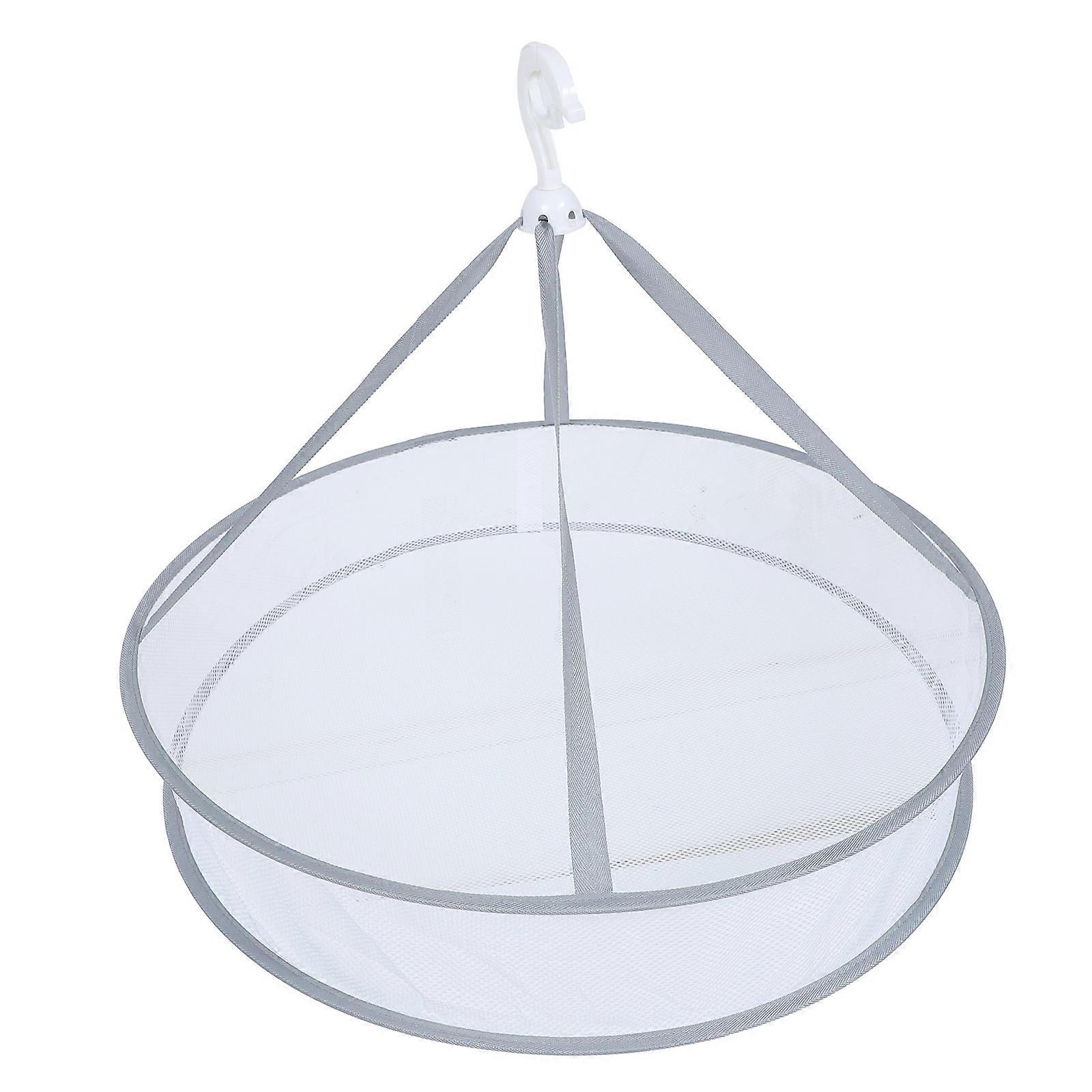 Optimized Title:
Clothes Mesh Hanging Dryer Basket Large Capacity Folding Drying Rack for Sweaters & Clothing, Space Saving Laundry Organizer for
