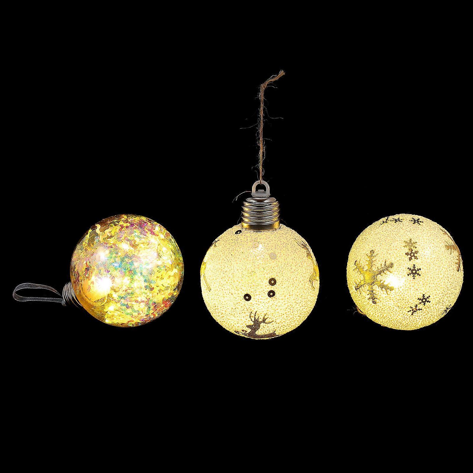 Hanging Pendants Christmas Tree Pendants Assorted Color Christmas Celebration Decoration Festive Hanging Decorations 3Set