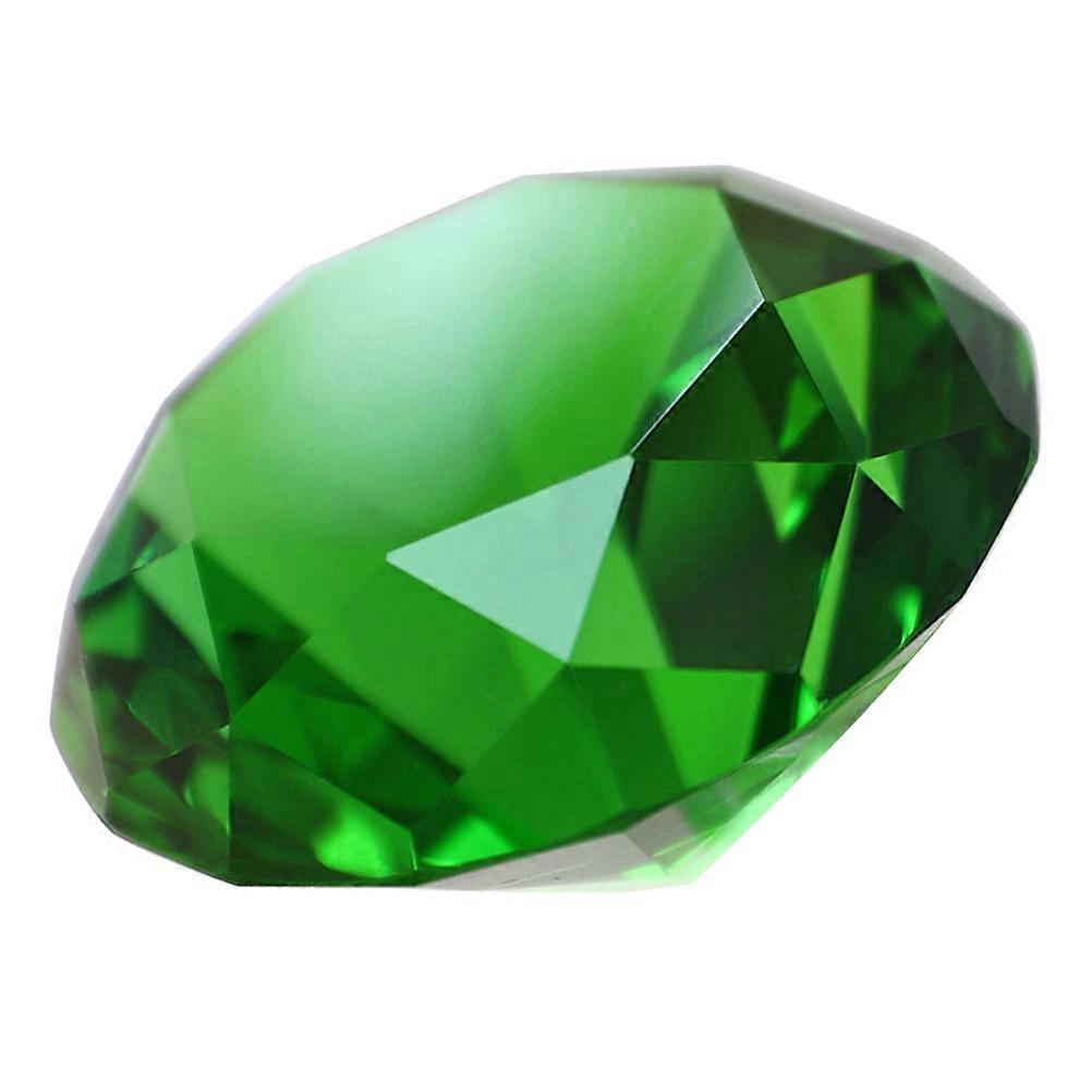 Crystal Gems Wedding Centerpieces For Tables Green Square Decorative Ornament 40mm Add Sparkle And Glamour 1Set