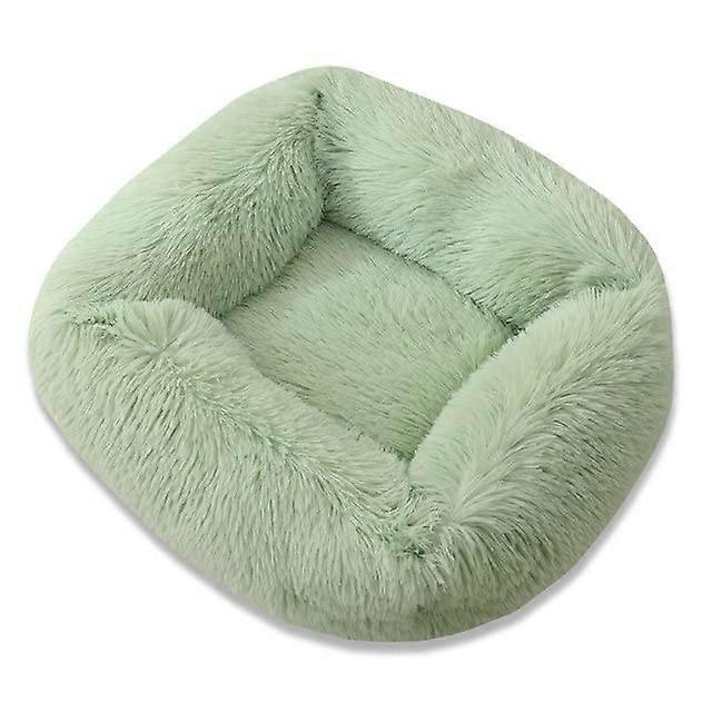 1 x square dog and cat bed with side cover, mediumsized sofa, plush hut, winter, warm puppy mat, nest, soft house, nonslip basket cushion Ref: 2377